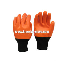 Smooth Finish Foam Liner PVC Coated Winter Glove-5124